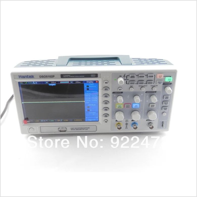 H004 Hantek DSO5102P Цифровой осциллограф 100 МГц 2 канала 1GSa/s 7 ''TFT lcd лучше, чем ADS1102CAL