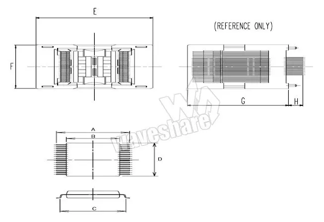 Tsop48 к DIP48 (a) TSSOP48 Yamaichi IC Тесты гнездо адаптера Программирование 0.5 мм шаг