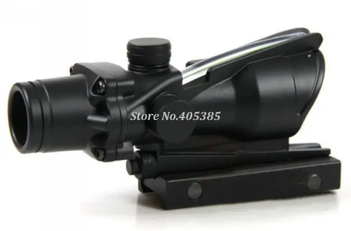 Охота в стиле ACOG увеличение 1X прицел с fibe оптический зеленый точка зрения RD043EG