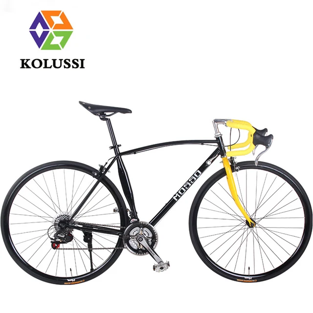 Cheap KOLUSSI 21 Speed Road Racing Bike Bicicle 700C Carbon Retro Bicycle Double V Brake Biking Bisiklet Velo De Route Vtt Biciclette