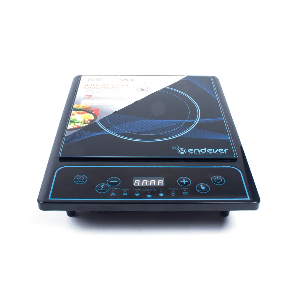 Плита индукционная Endever Skyline IP-26(Индукционная, мощность 2000 Вт, варочная панель 25х25 см, 7 программ, LED-дисплей, таймер