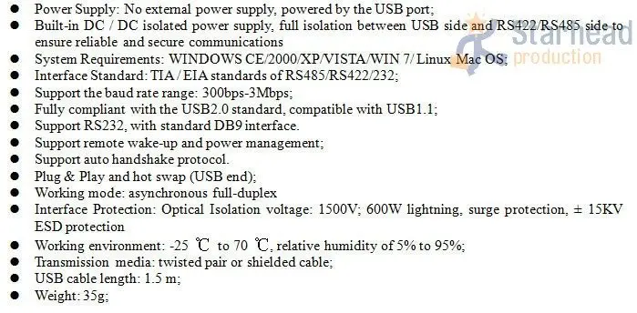 Полнофункциональный Оптический изолированный USB 2,0 к RS232 RS485 RS422 конвертер адаптер, FTDI FT232RL, поддержка Win7 WinCE Linux недорогая