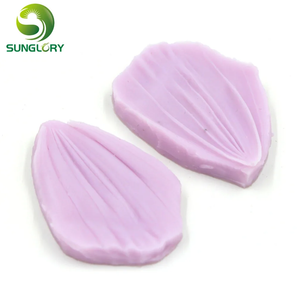 

Small 2PCS Silicone Leaf Mold For Cake Decoration Leaves Fondant Mold Gum Paste Moldes De Silicona Mold For Baking Color Purple