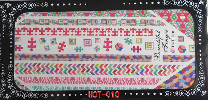 HOT001-019,, 20 листов/партия, смешанные Мультяшные наклейки для воды, переводные наклейки для ногтей