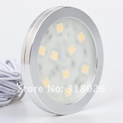 LED Round Slim Simple Style SMD5050 Cabinet Light 9pcs 12VDC Back Lighting Home Display Furniture Decorative