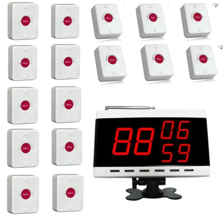 

Wireless calling system server, singcall sistema de chamada sem fio, 16pc waterproof buttons,elevator kablosuz servis,bell call