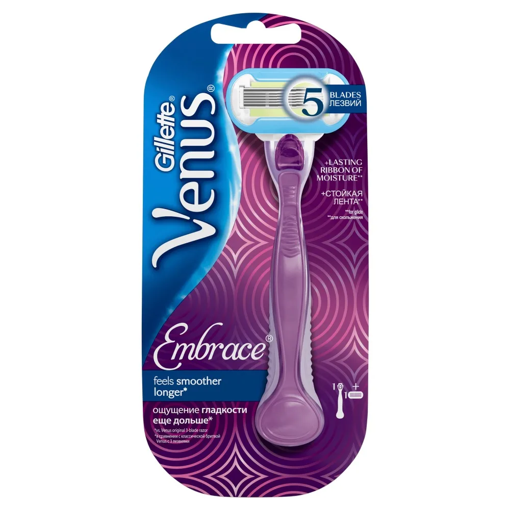 Бритва Venus Embrace с 1 сменной кассетой