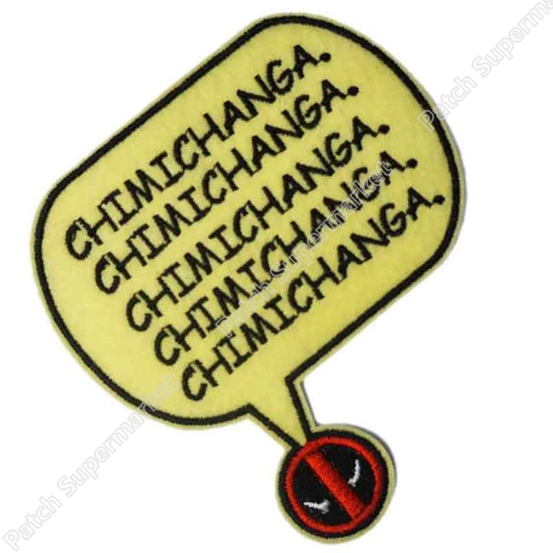 " Дэдпул Marvel Comics Chimichanga Телефильме Форма пришить железа на патч аппликация знак герба вечере подарок
