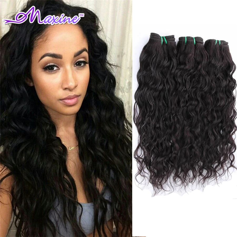 Brazilian Virgin Hair Water Wave Rosa Hair Products 3 bundles 6A Brazilian Deep Wave Curly Wet and Wavy Virgin Brazilian Hair