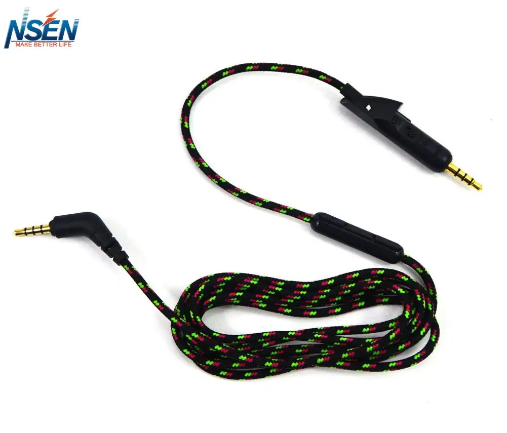 1.2M Replacement Audio Upgrade Cable With Mic For Bose 15