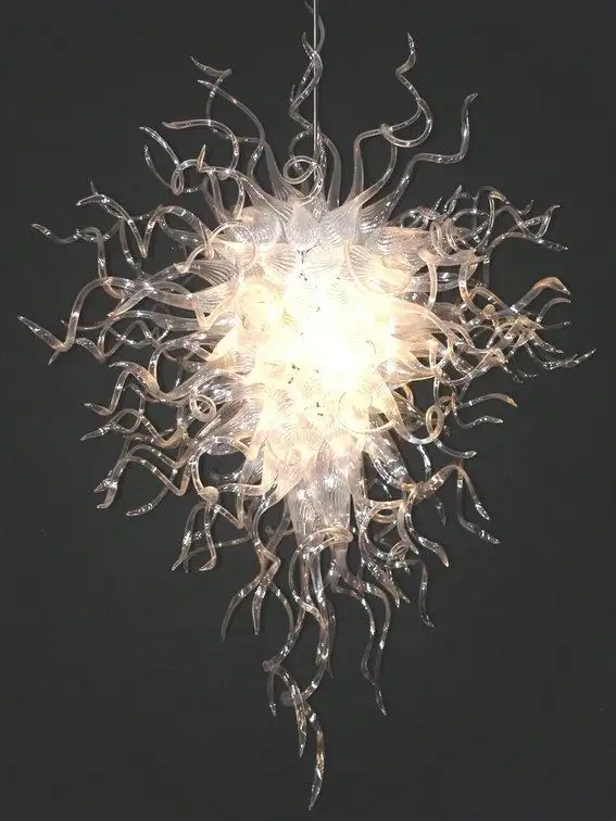 CE/UL Современный стиль светодиодный лампы, источник Chihuly стиль цветок форма ручной выдувного стекла тени итальянская люстра