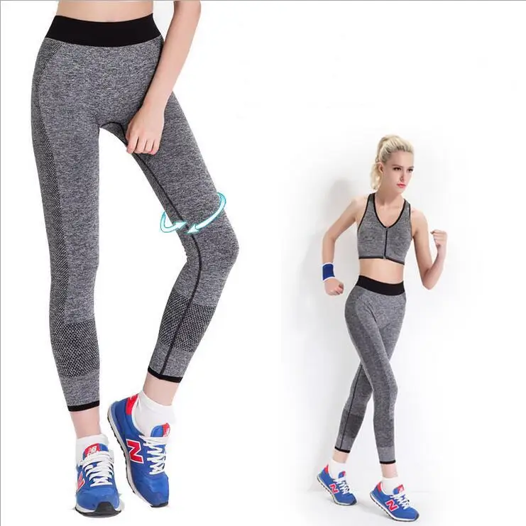 Женские компрессионные трико для спортзала, спортивные штаны, эластичные, впитывающие влагу, для силовых упражнений, трико для фитнеса, бега, Обтягивающие Леггинсы для йоги