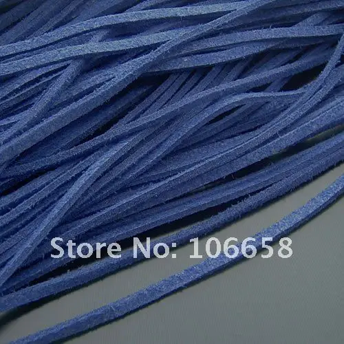 100Y 2,7x1,5 мм Lmitation кожа для ювелирных изделий и ожерелья темно-синий DIY Craf поставки