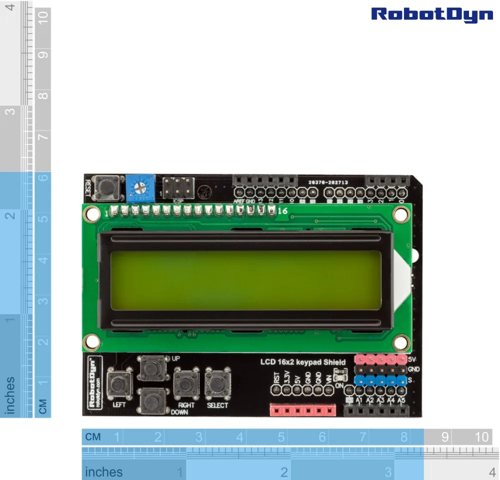 Модуль экрана и кнопок для Arduino(ЗЕЛЕНЫЙ