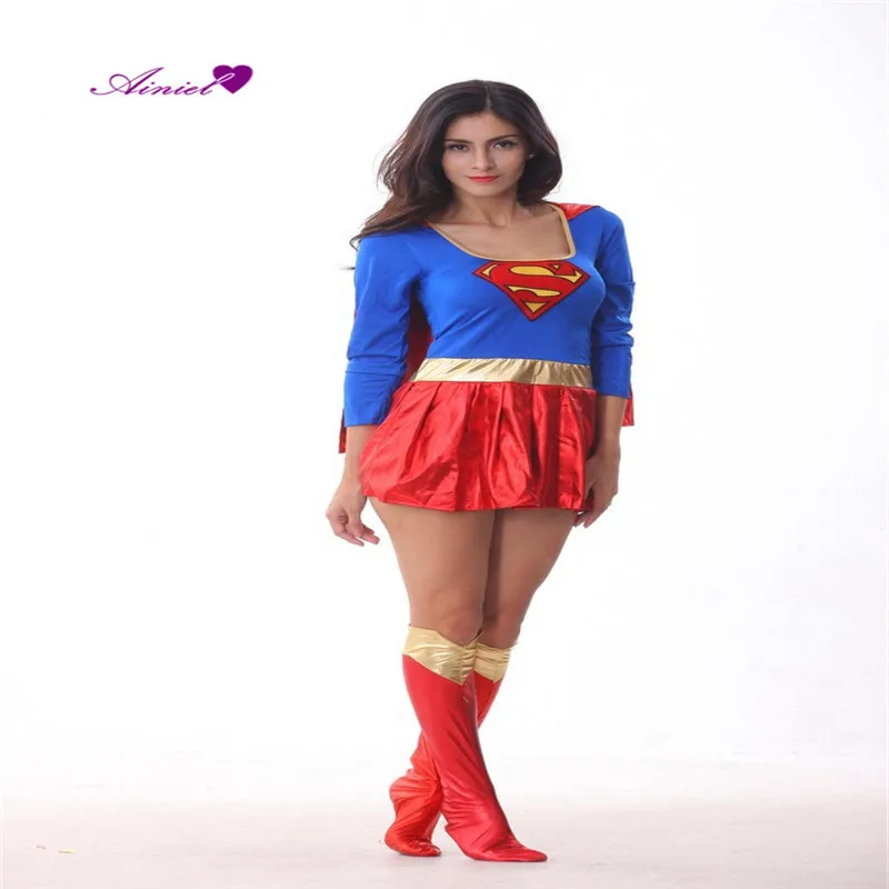 Костюм супердевушки ботинки костюмы Суперженщины для косплея супер женское
