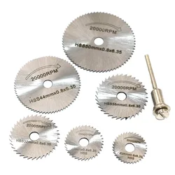 Lames de scie circulaire, outil rotatif Portable, disques de coupe, mandrin pour Dremel, QST7pcs 