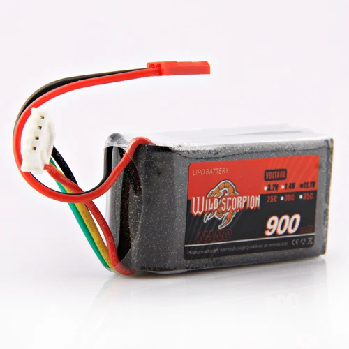 1 шт. Wild Scorpion 11,1 V 900mAh 25C Lipo батарея для радиоуправляемого квадрокоптера дрона вертолета автомобиля самолета