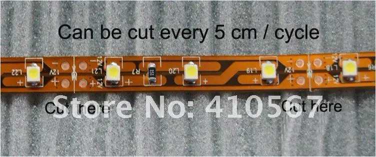 DHL FEDEX Бесплатная shippingPure белая полоса 12 В гибкие SMD 3528 Светодиодные полосы света 300LED/5 м 60LED/ м не водонепроницаемый