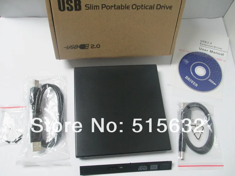 USB внешний sata CD DVD Комбинированный привод Корпус Новый 12,7 sata