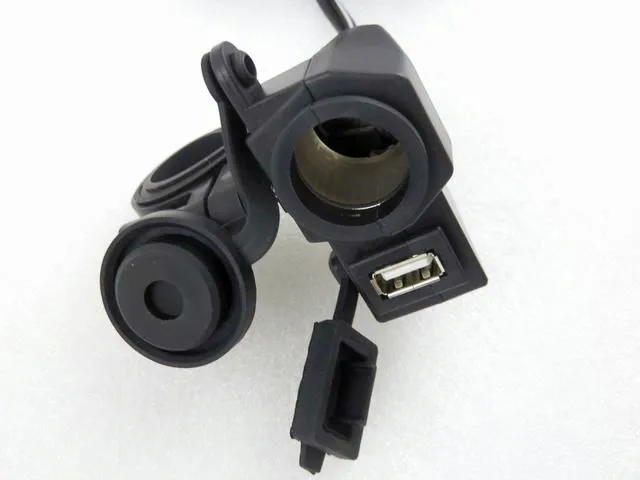Аксессуары для мотоциклов водонепроницаемый USB прикуриватель розетка переключатель 12 в разъем gps телефон зарядное устройство адаптер питания для Harley