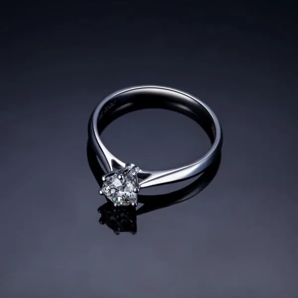 Большое кольцо Dimaond сертифицированное классическое 18 K из белого золота с бриллиантами кольцо для женщин Свадебное Кольцо сертификат ювелирные изделия подарок на день Святого Валентина