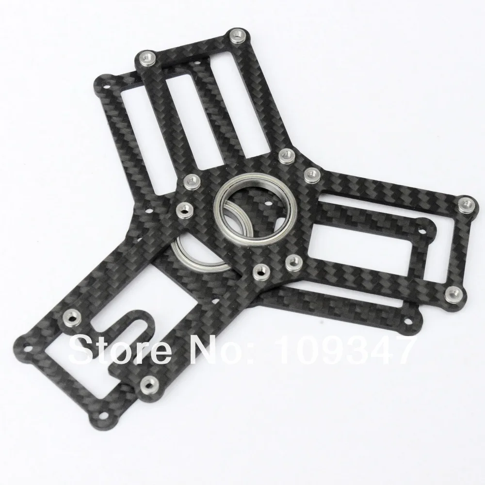 CS024 Cinestar 3 оси Gimbal Adapter KIT Полный углерода волокно с алюминий пресс гайки 2 шт./упак
