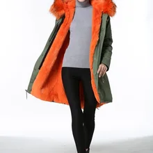 Embroidery Pattern Beading vest Designer jacket exclusive fur coat furs fishtail faux orange fur jackets