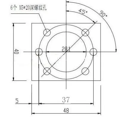 1 шт. RM1605 корпус шариковинтовой передачи кронштейн держатель 45 # сталь материал для 16 mmball винт SFU1605 SFU1604 SFU1610