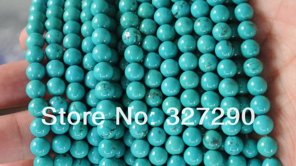 Высокое качество Китайский Природный Howlite Круглый Бусины 6 до 12 мм Мода синий Strand Бусины 5 шт./лот