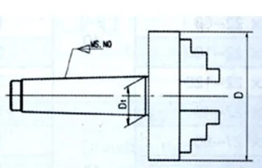 MT2 конический хвостовик(MS2-125) для K11-125mm патрона без патрона