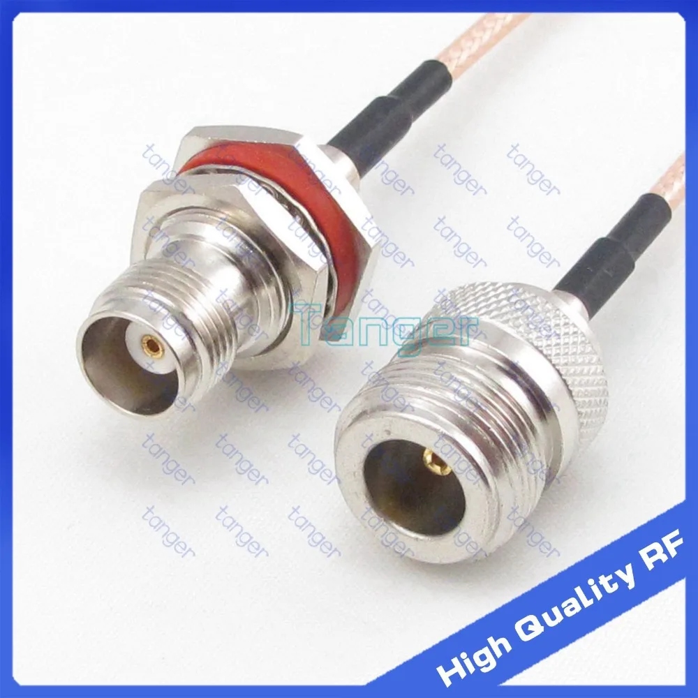 

TNC female jack to N female with RG-316 RF Coaxial Pigtail Jumper cable 6" 15cm Tanger High Quality RF cables