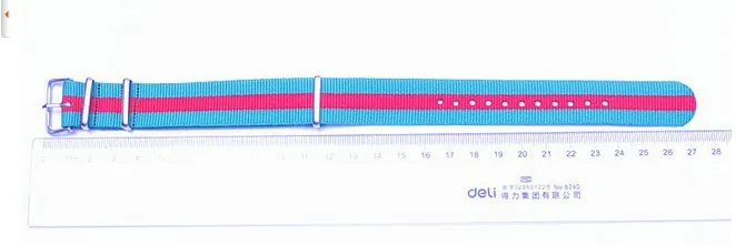 Оптовая Продажа 1000 шт./лот Высокое качество 20 мм нейлон Смотреть полоса НАТО водонепроницаемые часы ремешок моды Вах группа-19 цветов