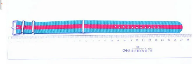 1000 шт./лот Высокое качество 20 мм нейлоновый ремешок для часов NATO водонепроницаемый ремешок для часов мода wach band-19 цветов