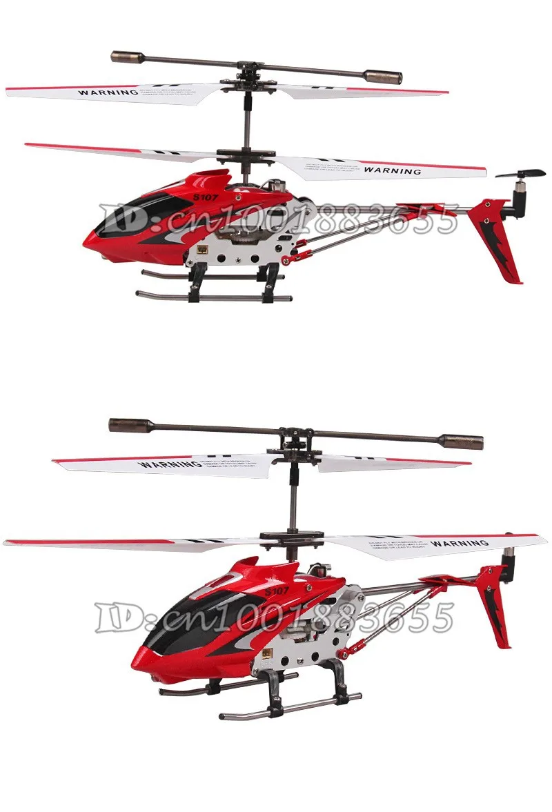 Оптом 107g S107 Вертолет с гироскопом и USB, Мини 3 CH Вертолет и 3 цвета запасные части