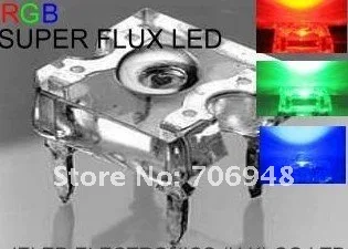Бесплатная доставка 200 шт./лот супер поток 5 мм RGB led долгую жизнь хорошее качество свинца соответствие rohs
