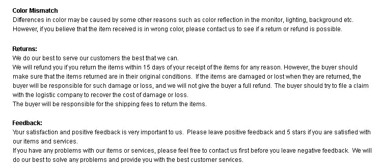 feedback