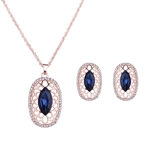 Женские блестящие полые короткие цепи ожерелье колье серьги ювелирные изделия