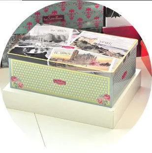 Жестяная коробка 195x125x70 мм с 7 французскими дизайнами/французская подарочная жестяная коробка/жестяная банка для еды/жестяная коробка для шоколада/коробка для печенья,/жестяная коробка для печенья