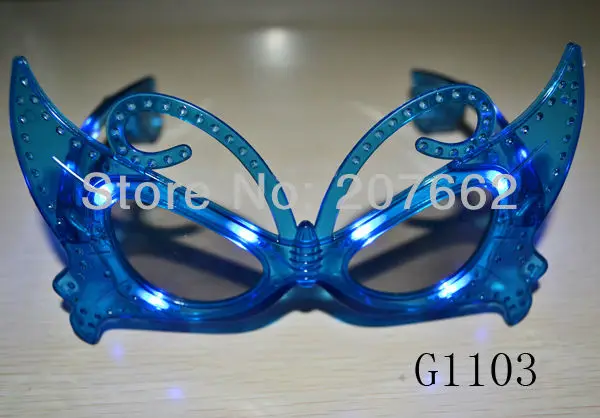 240 шт./лот светодиодный бабочка eyeglasse Flash вечерние светодиодные очки для рождества декор для Хэллоуина, вечеринки принадлежности