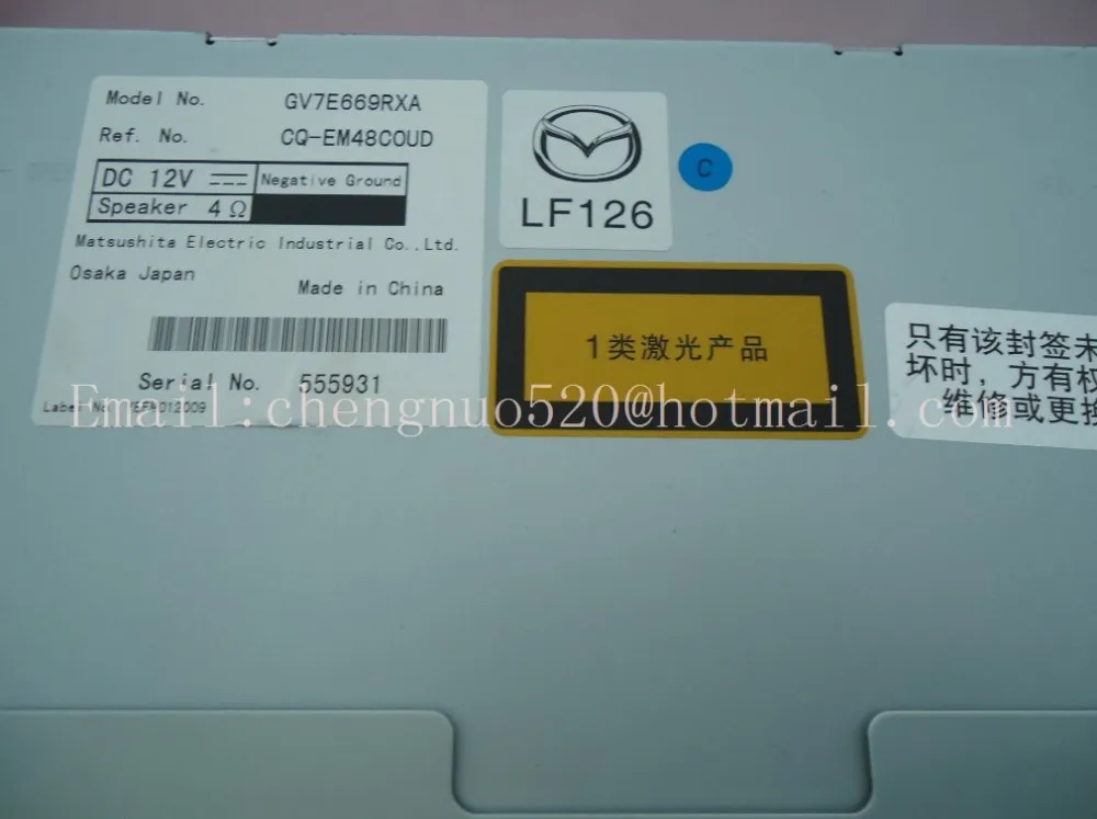 Mazda 6 компакт-дисков чейнджер мульти Функция аудиосистема MP3 Matsushita CQ-EM48COUD GV7E669RXA