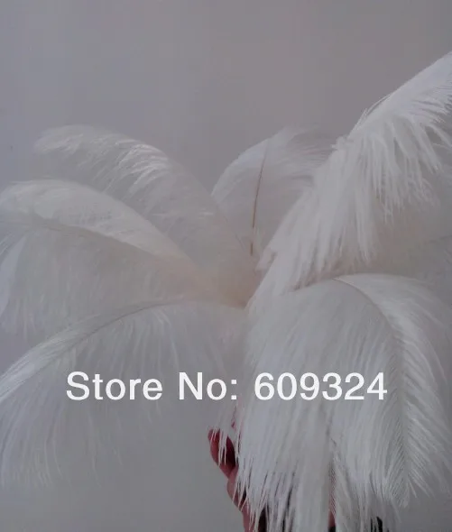 Shipping-100pcs 12-14 дюймов белый Плюмаж из страусиного пера, Свадебный и настольный декор