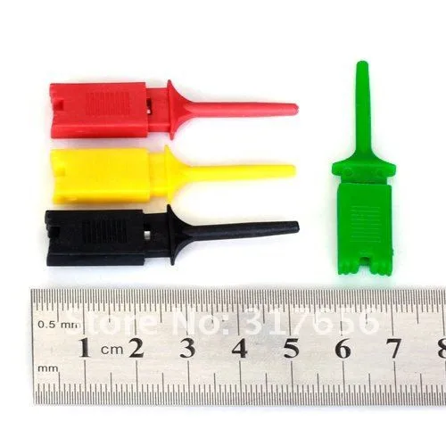 500 шт./лот, новый IC SMD Тесты крюк видеозахвата зонды закрепить кабель DIY, длина = 5 см/2 дюйма