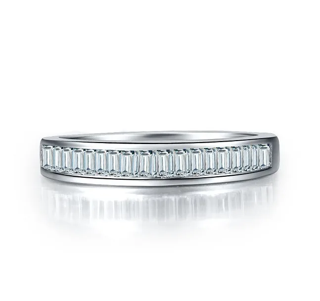 0.5CT элегантный группа обручение обручальное кольцо кольца 925 пробы серебро необычные для женщин ювелирные изделия