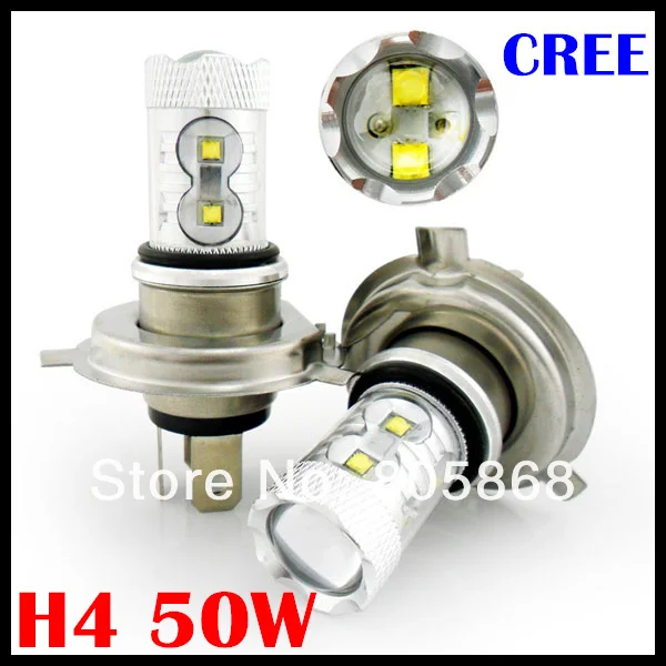 Внешнее освещение 50 Вт! Фонарь H4 H7 H11 свет кри фишек LED XBD Чипсет высокое Мощность светодиодные лампы