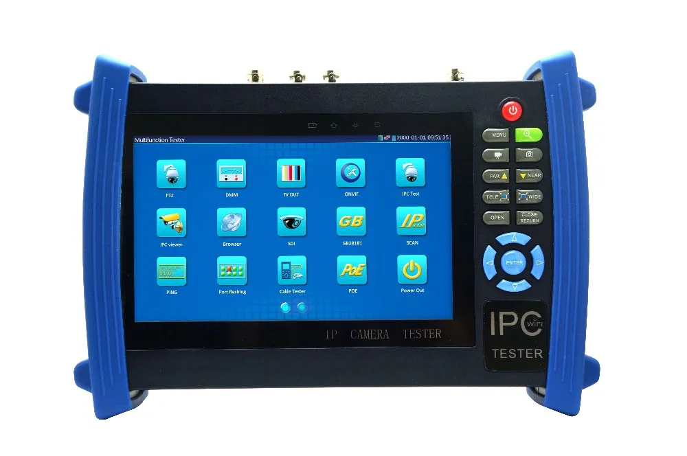 7 дюймов IPC-8600ADHS CCT тестер камеры видеонаблюдения тестер для IP AHD CVI TVI SDI аналоговый от asmile