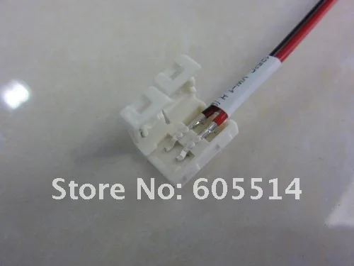 [Seven Neon]Free DHL Shipping LED PCB Adapter led strip Connector Cable for 3528 LED SMD Strip Light,14cm cable  no need welding