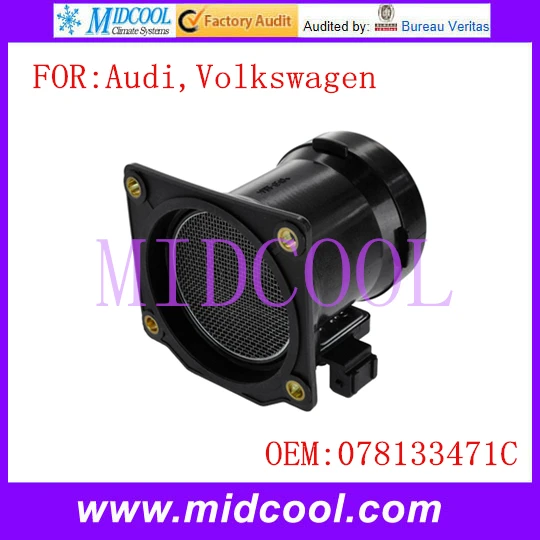 New Air Flow Sensor use OE NO 078133471C 078 133 471C for Audi Volkswagen