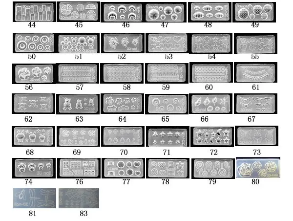Freeshipping 40 Acrylic Gel Nails Nail Art Molds Diy Nail Molds Group2 Jpg