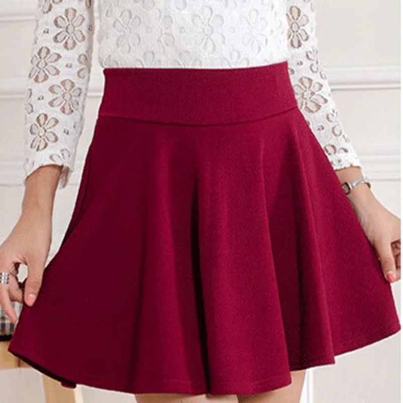 Buy Lace Girl Women Mini Skirts 2018 New Summer Style High Waist Solid Color