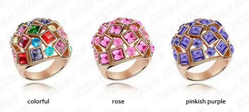 BeBella позолоченное кольцо с кристаллами, сделанное с кристаллами Swarovski, размер на выбор для девочек, рождественский подарок